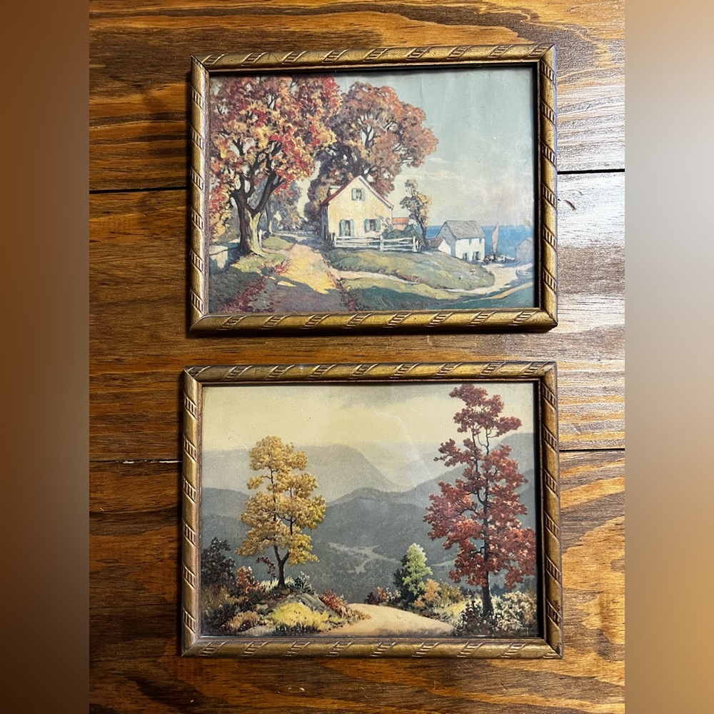 Vintage Autumn Landscape Paintings